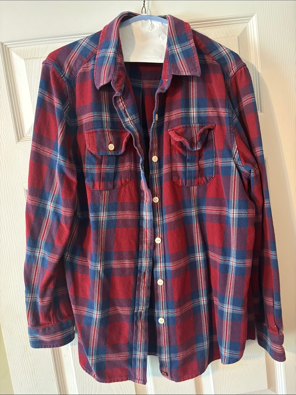 The Normal Brand- Red & Blue Plaid Button-Up Shirt